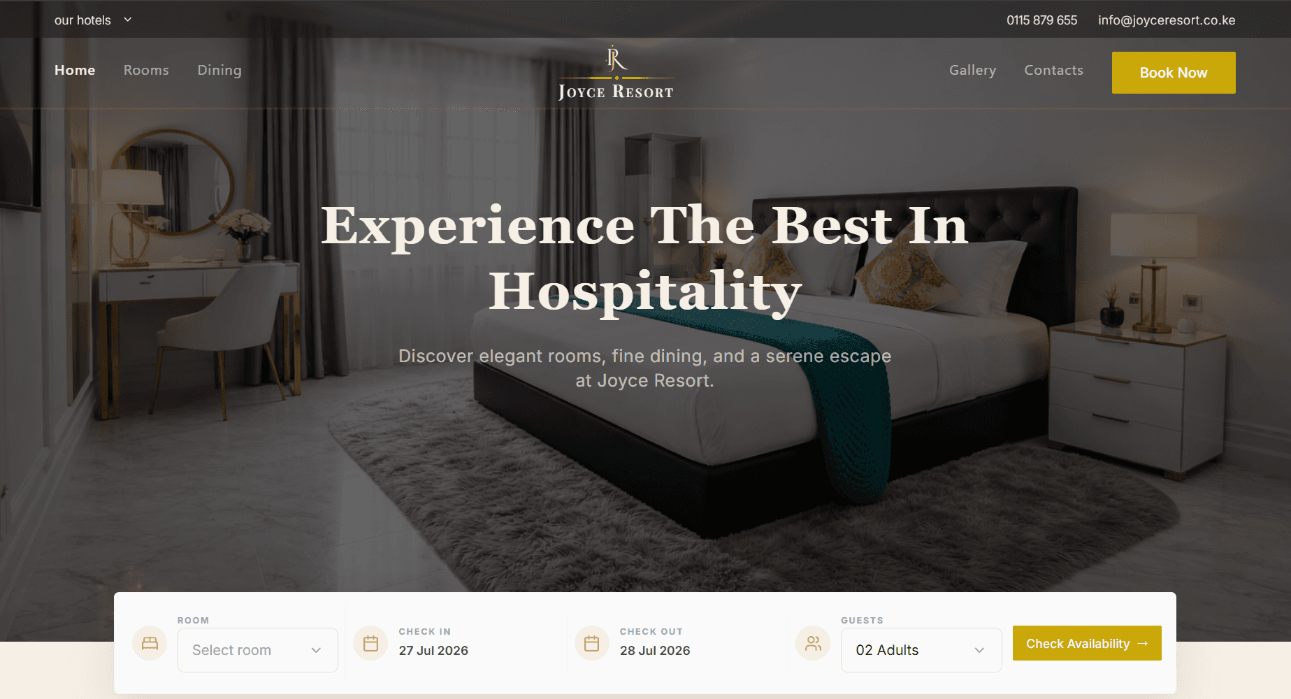 Joyce Resort Website