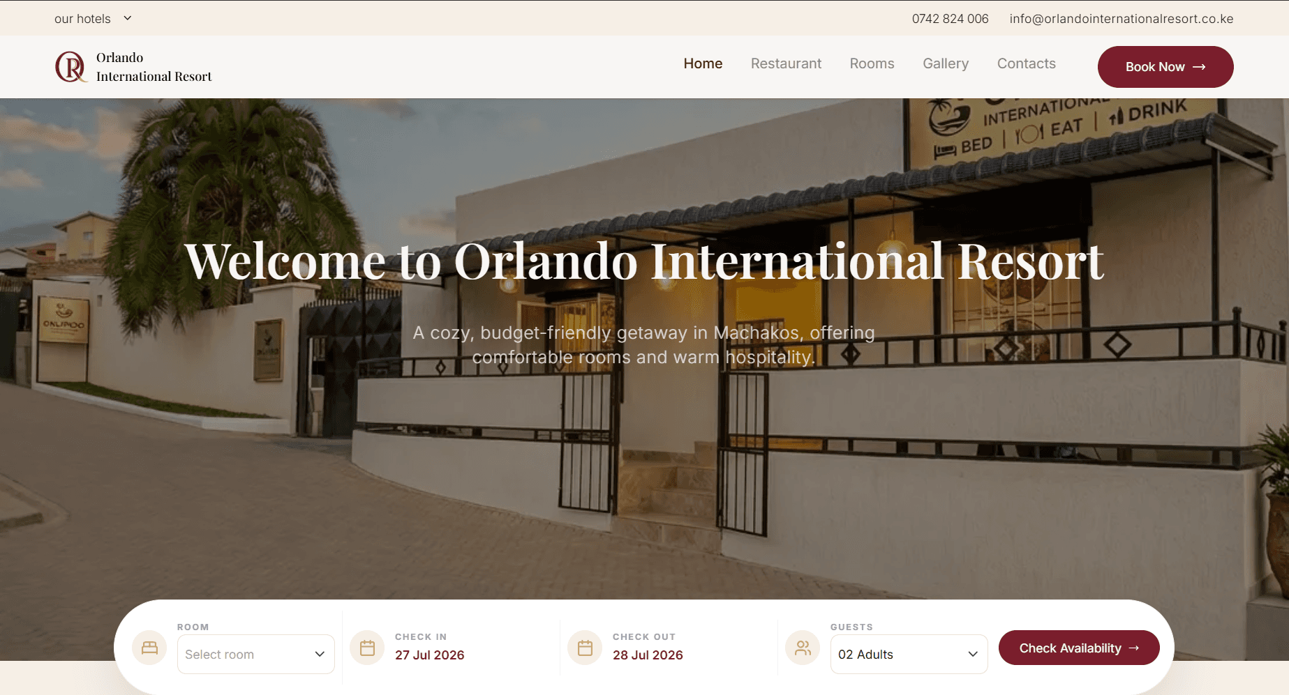 Orlando Resort Website